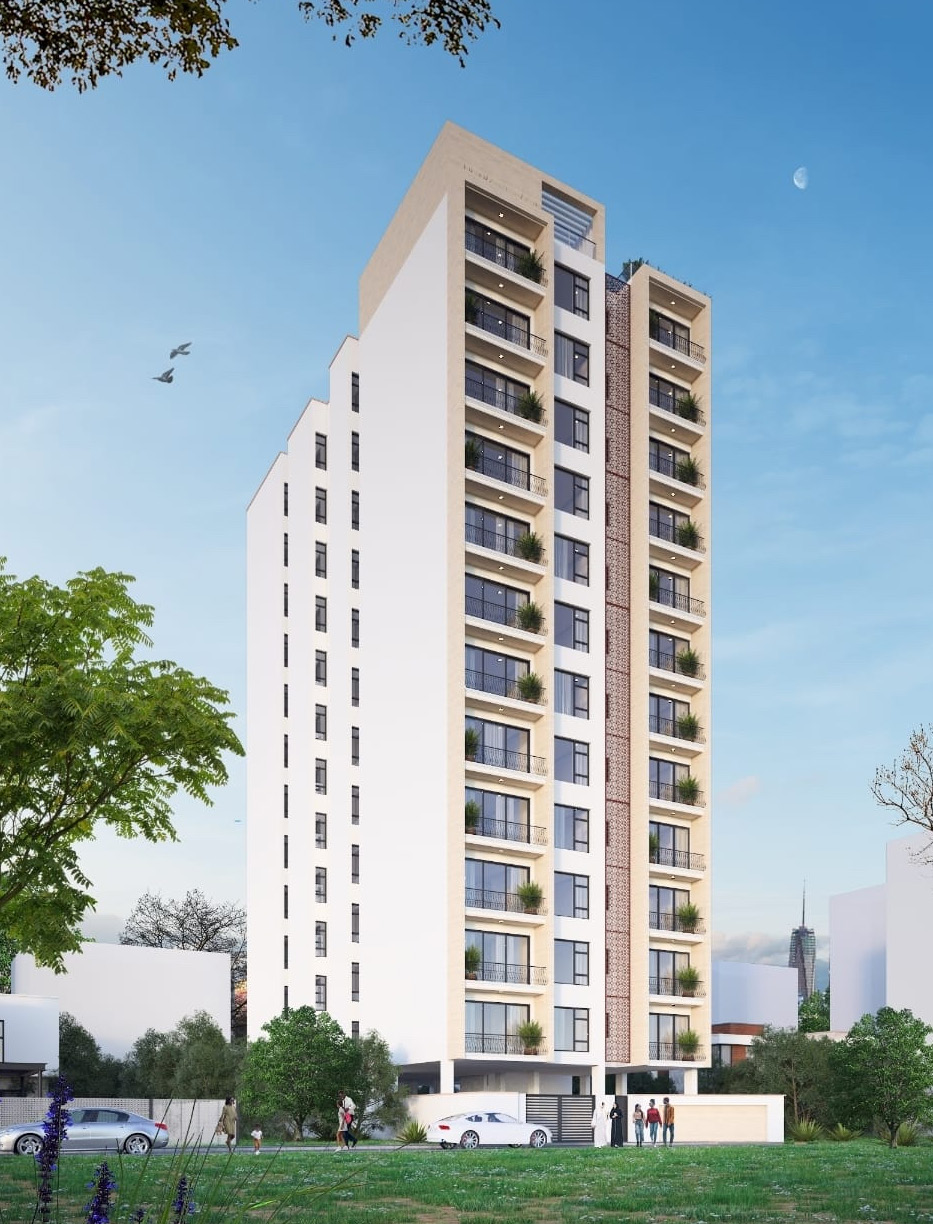 Zuqruf Heights exterior — contemporary tower in South C