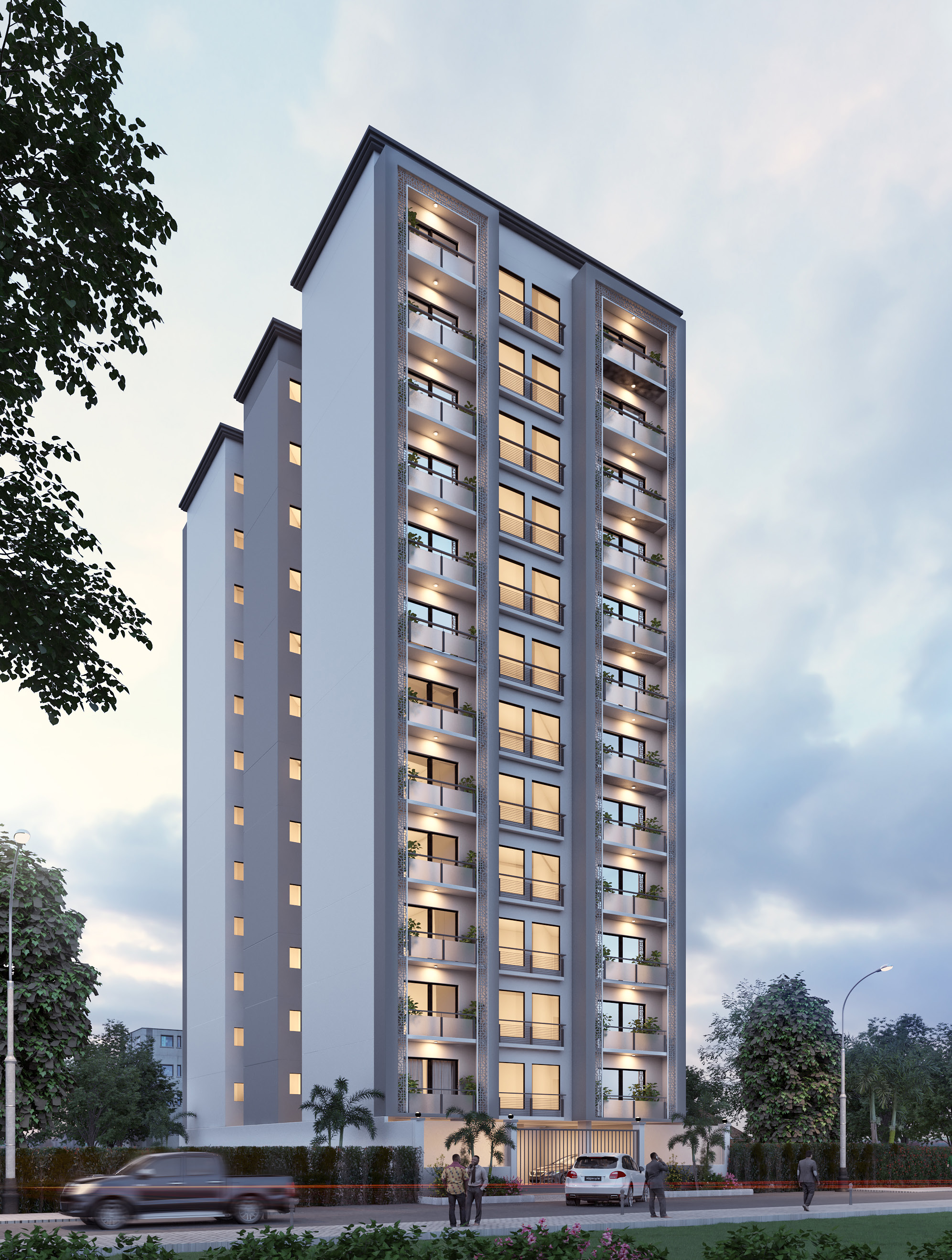 Zuqruf Residences modern apartment facade in Nairobi